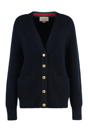 Wool and cashmere cardigan-0